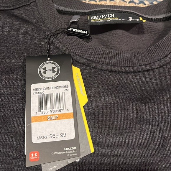 NWT!! Under Armour Men's UA Storm Golf SweaterFleece Crew Size Mens Small - Picture 7 of 8